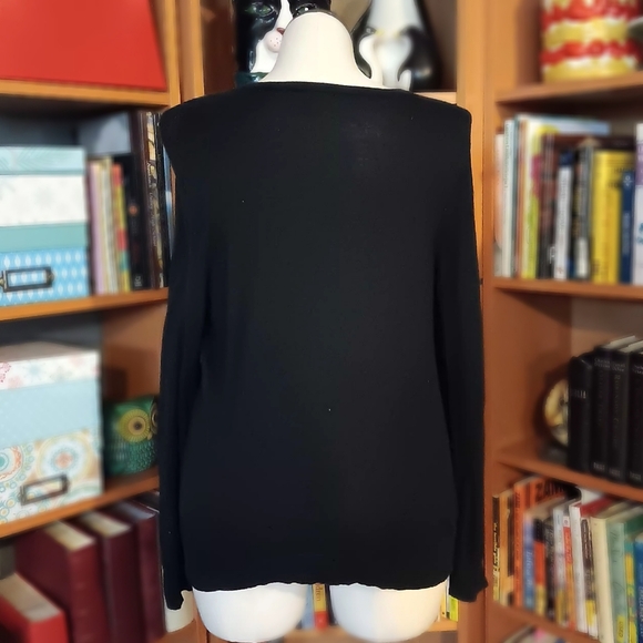 Torrid Disney Little Mermaid Ariel Black and White Button Down Cardigan Sweater - Picture 5 of 6